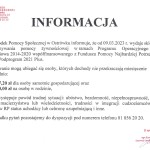Powiększ zdjęcie Informacja Ośrodka Pomocy Społecznej w Ostrówku