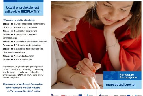 Fundacja Aktywizacji Zawodowej i Rozwoju zaprasza do udziału w projekcie pn. „W drodze do integra...