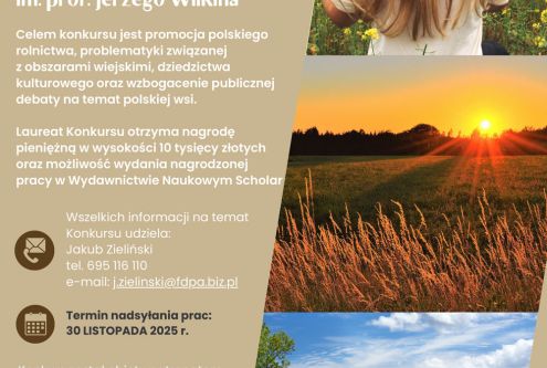 




Szanowni Państwo,

Uprzejmie informujemy, że Fundacja na rzecz Rozwoju Polskiego Roln...